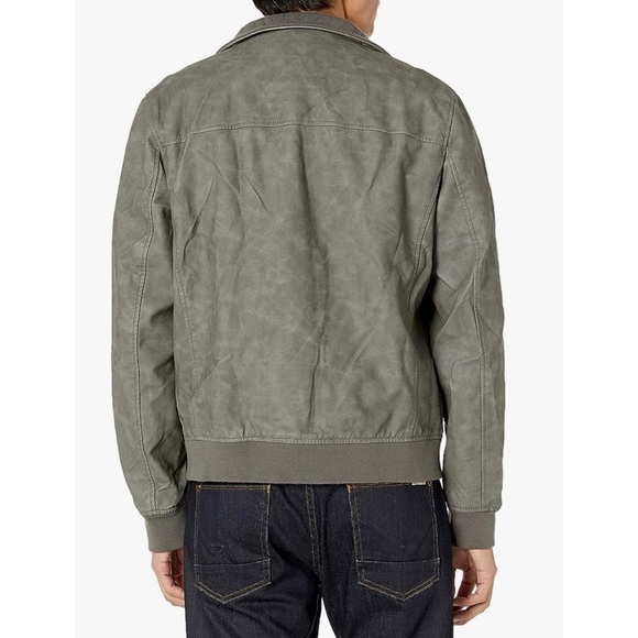 ❗️FINAL❗️ 🆕 TOMMY HILFIGER Faux Leather Bomber Jacket 🔴🔴 - Picture 2 of 7